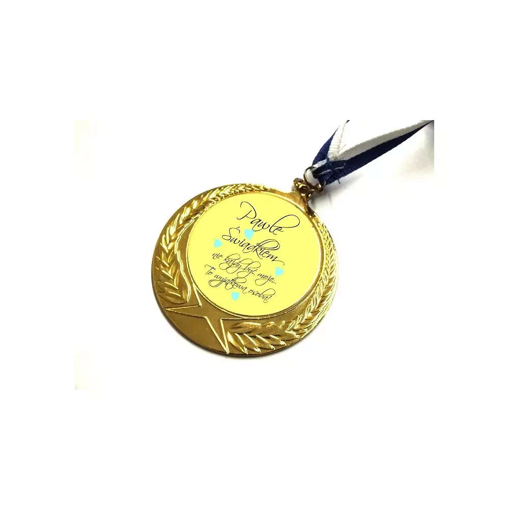 MEDAL ŚWIADEK dla świadka podziękowanie ślub IMIĘ