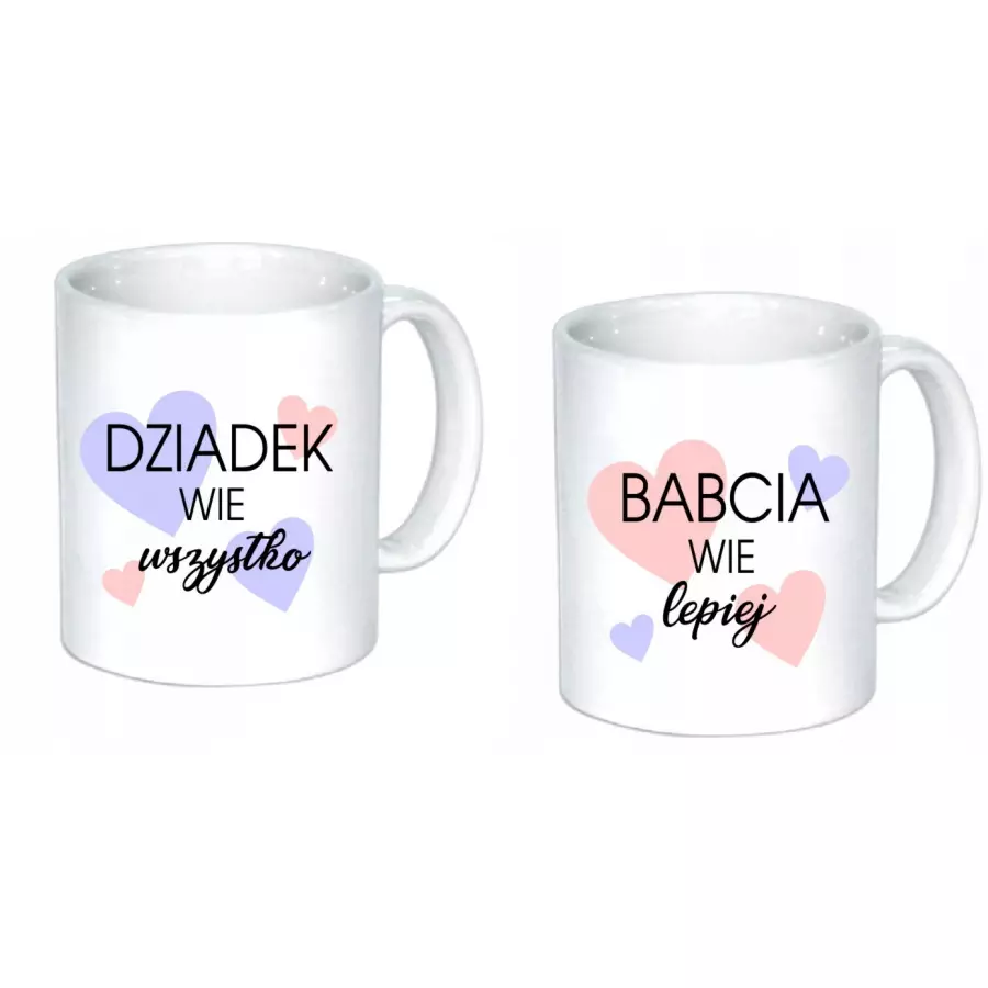 2 x Kubek BABCIA DZIADEK dziadków prezent babci