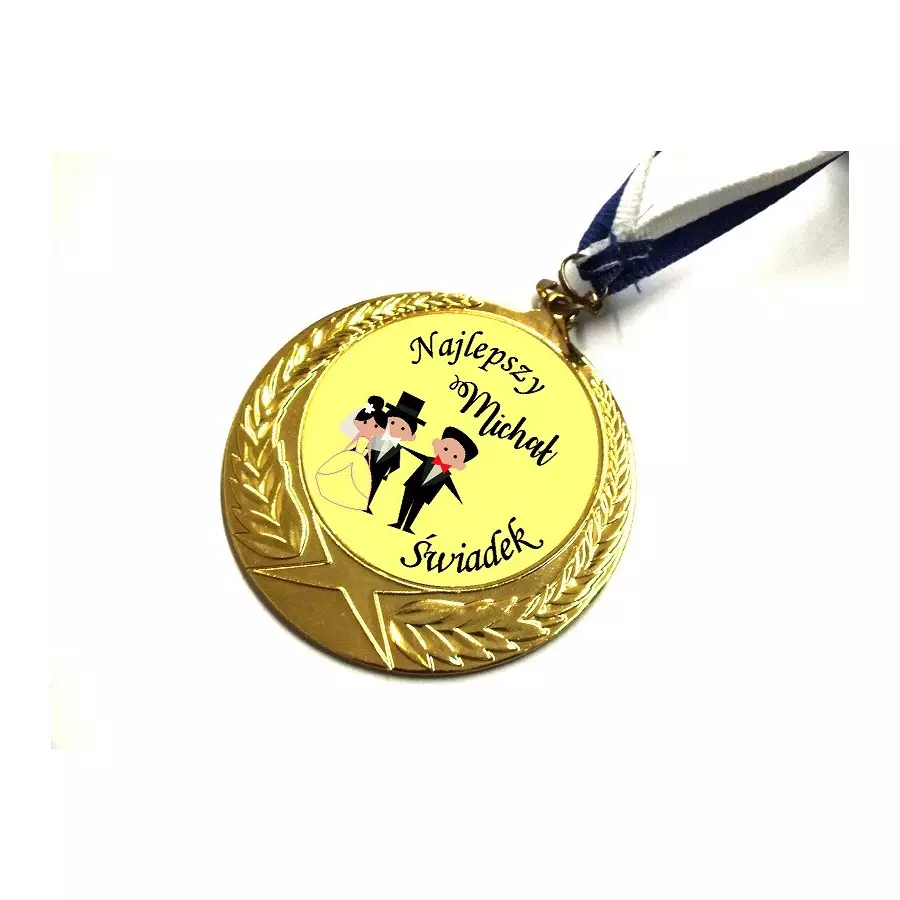 MEDAL ŚWIADEK dla świadka podziękowanie ślub IMIĘ