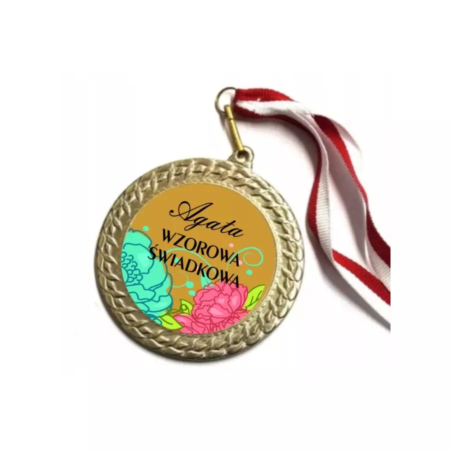 MEDAL ŚWIADKOWA dla świadkowej podziękowanie ślub IMIĘ